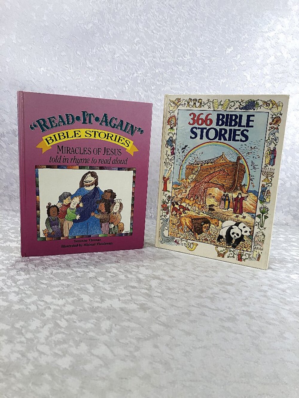 Book Set “Read It Again” Bible Stories + 366 Bible Stories 2-Book Set for Kids